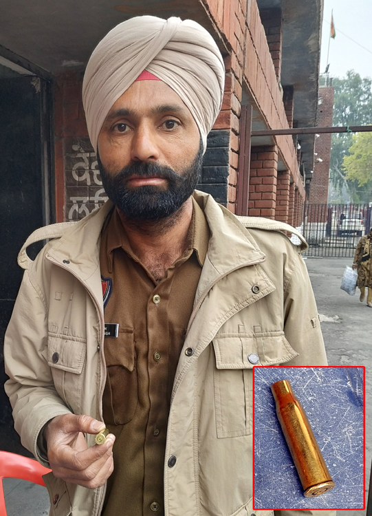 ਤਲਾਸ਼ੀ ਦੌਰਾਨ ਮੁਲਾਕਾਤੀ ਤੋਂ ਗੋਲੀ ਦਾ ਖੋਲ ਬਰਾਮਦ