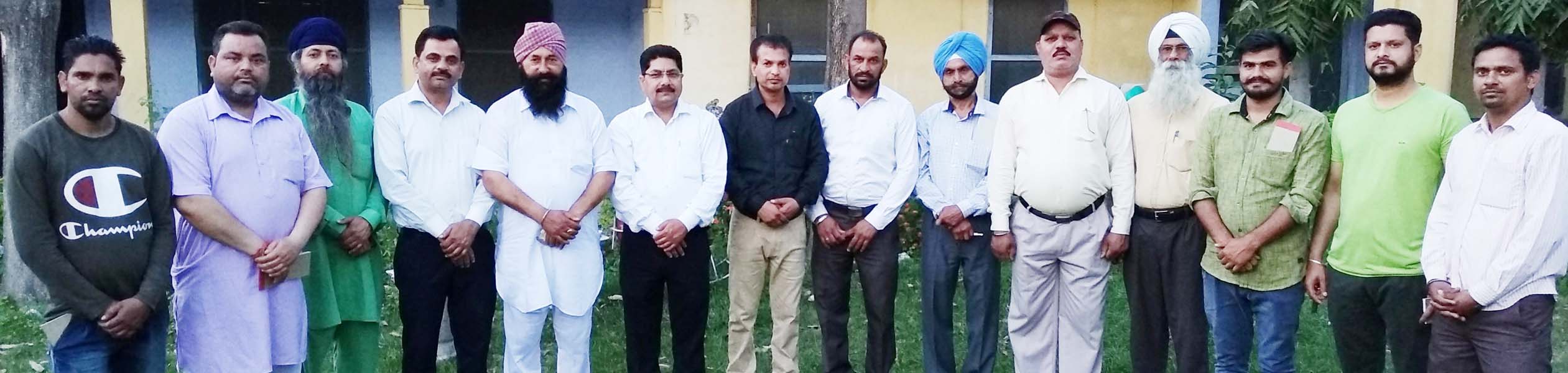 ਡਾ. ਬੀ. ਆਰ. ਅੰਬੇਡਕਰ ਵੈੱਲਫੇਅਰ ਸੋਸਾਇਟੀ ਦੀ ਮੀਟਿੰਗ