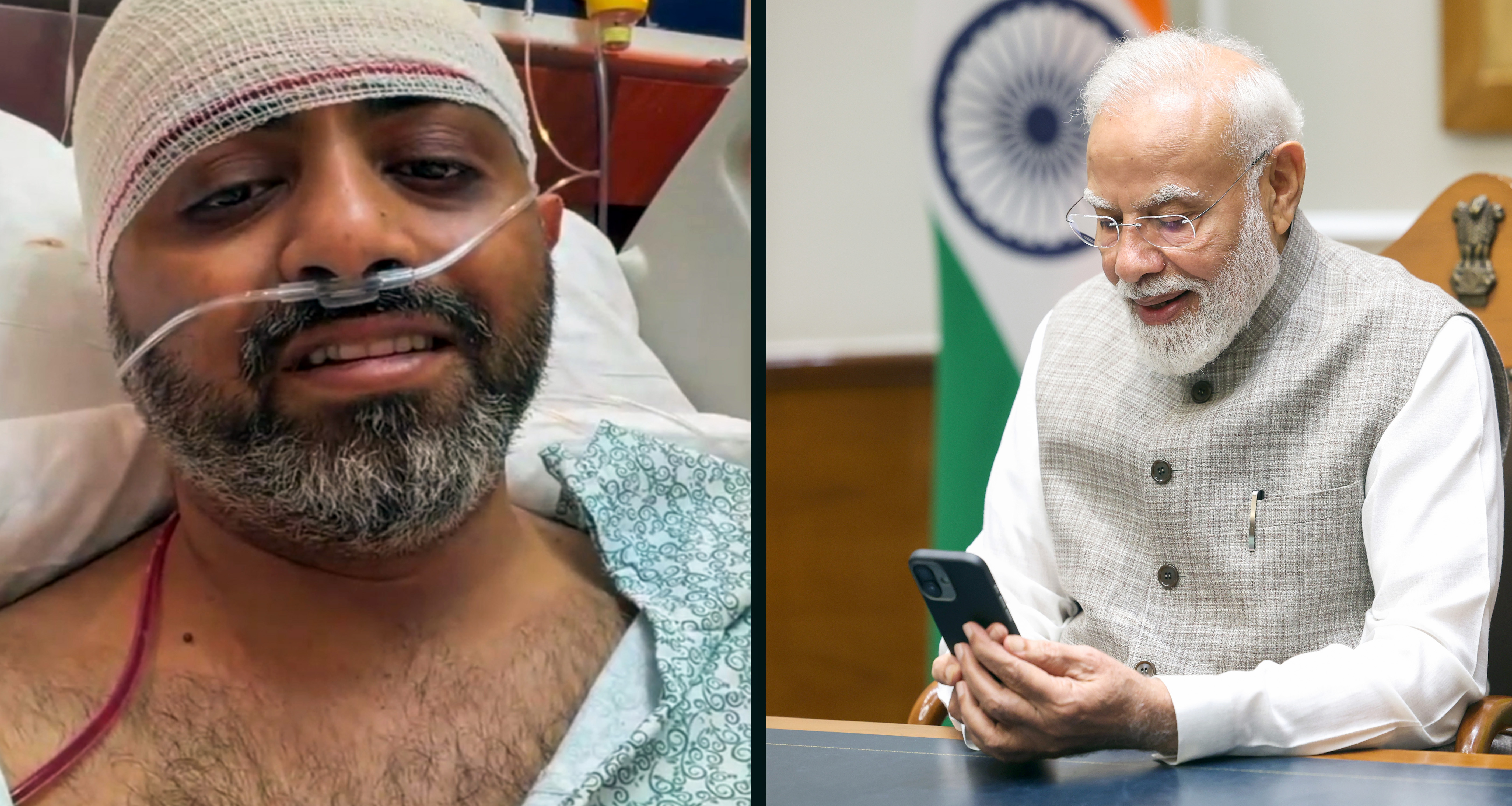 PM ਨਰਿੰਦਰ ਮੋਦੀ ਨਾਲ ਕੈਪਟਨ ਸਮਿਤ ਮੱਛਾਰ ਨੇ ਫੋਨ  ਤੇ ਕੀਤੀ ਗੱਲਬਾਤ (ਤਸਵੀਰਾਂ)