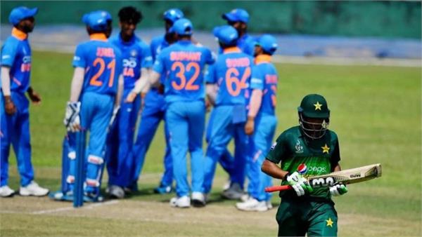 india u 19 team defeats pakistan