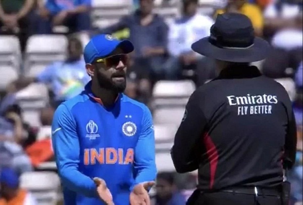 virat kohli blurted out at the umpire  s decision