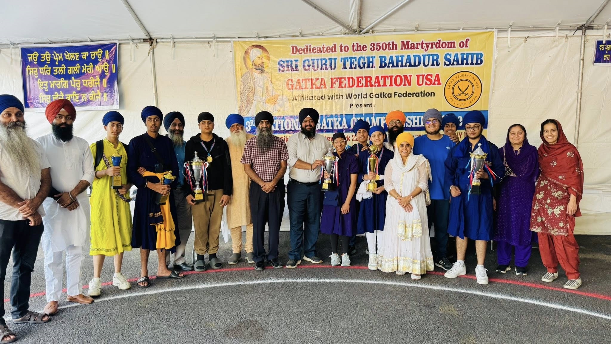 ਨਿਊਯਾਰਕ ''ਚ ਕਰਵਾਈ ਗਈ ਤੀਜੀ ਨੈਸ਼ਨਲ ਗੱਤਕਾ ਚੈਂਪੀਅਨਸ਼ਿਪ, ਖਾਲਸਾਹੀ ਜਾਹੋ-ਜਲਾਲ ਨਾਲ ਹੋਈ ਸੰਪੰਨ