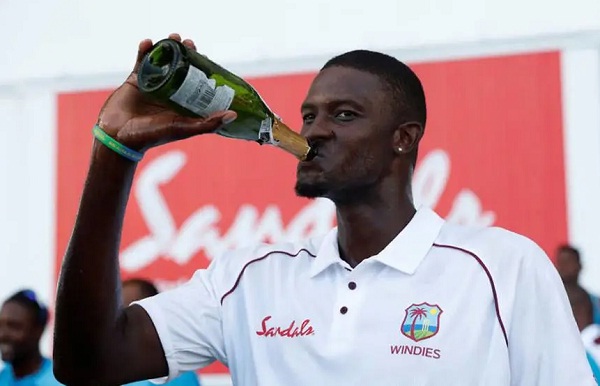 after win the series  windies captain bained from icc