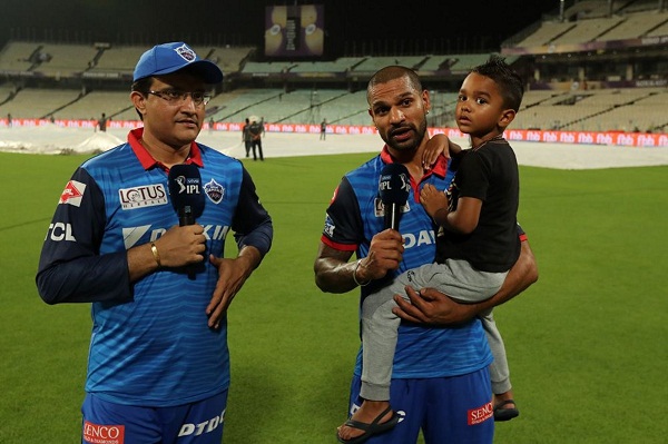 ipl 2019  ganguly is happy to return to dhawan on form