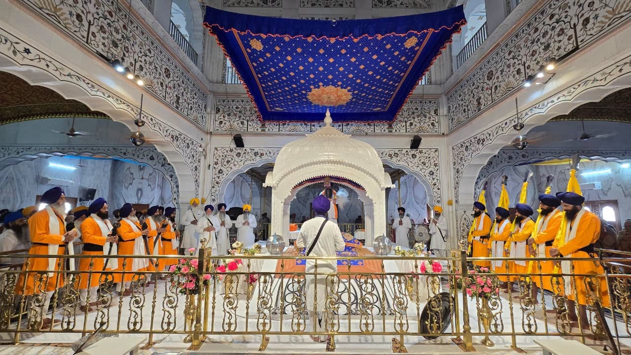 ਗੁਰਦੁਆਰਾ ਬੁਰਜ ਸਾਹਿਬ ਧਾਲੀਵਾਲ ਤੋਂ ਮੀਰੀ ਪੀਰੀ ਖਾਲਸਾ ਮਾਰਚ ਅਗਲੇ ਪੜਾਅ ਲਈ ਰਵਾਨਾ