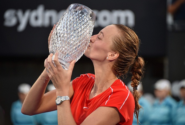 kavitova won the title of sydney international  defeating barty
