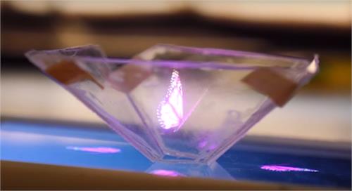 turn your smartphone into a 3d hologram