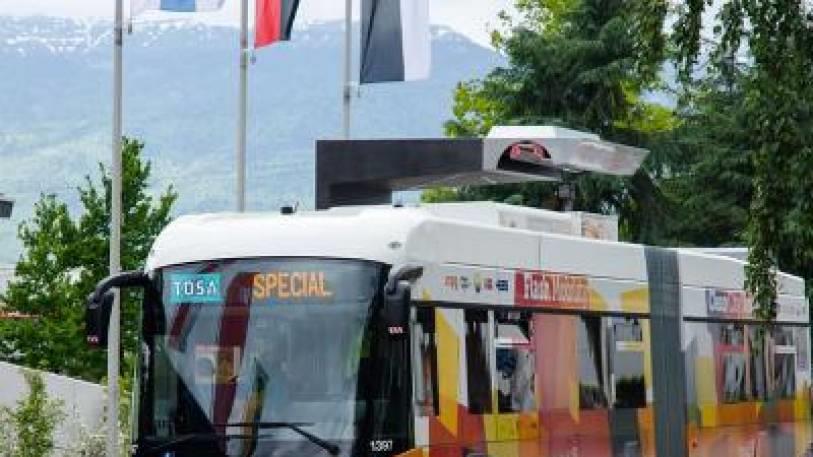 this bus runs 2 km on 15 seconds of charge