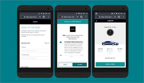 uber cab booking without app
