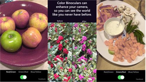color binoculars app help colorblind easily distinguish between colors