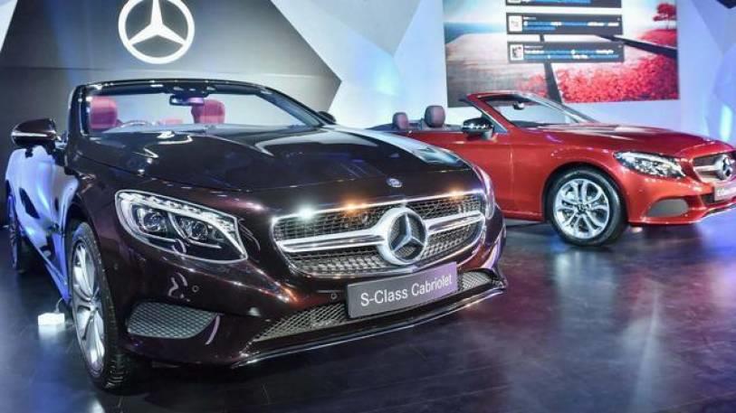 mercedes launches two convertibles priced up to rs 2 25 cr