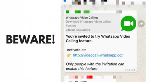 beware of this whatsapp video calling invite