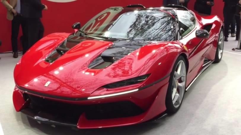 world premiere of the ferrari j50