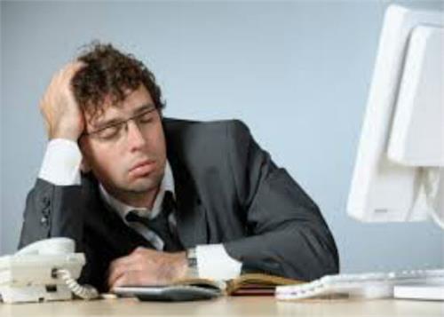 comes after a meal in office         sleep
