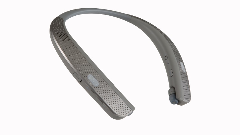 lg plans to unveil a wearable speaker and wireless headphone