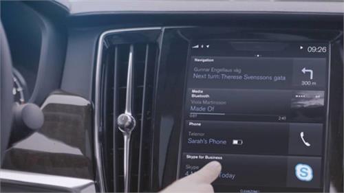 volvo becomes the first manufacturer to integrate skype in its 90 series cars