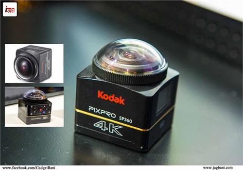 kodak shows pixpro sp360 4k action camera in ces 2016