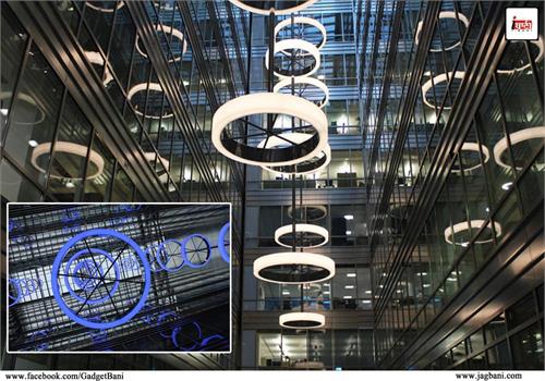 this illuminated rings give attraction for office