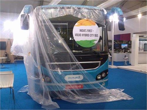 volvo delivers indias first hybrid bus