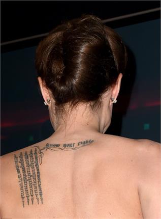 angelina jolie pitt new tattoos