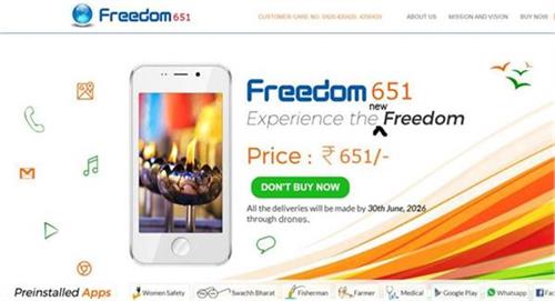 freedom 251 freedom 651 smartphone drones