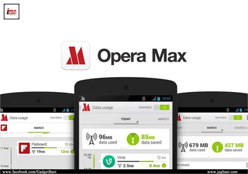 opera max alerts you when apps consume data in the background