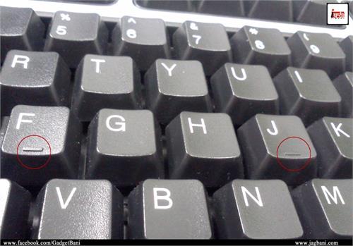 this is why the f and j on the keyboard have bumps on them