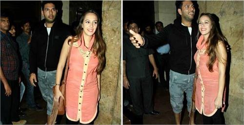yuvraj singh hazel keech s movie date