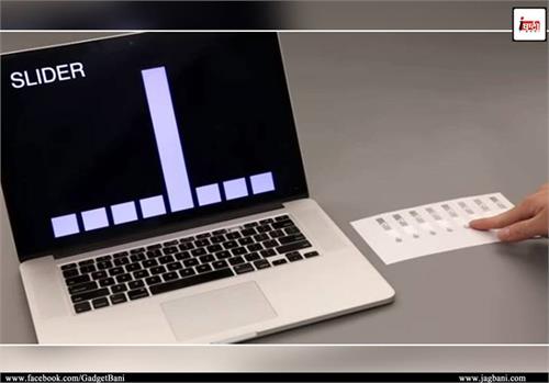 this technology of smart paper can respond your gestures
