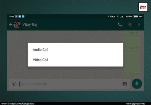 whatsapp video calling features facebook device