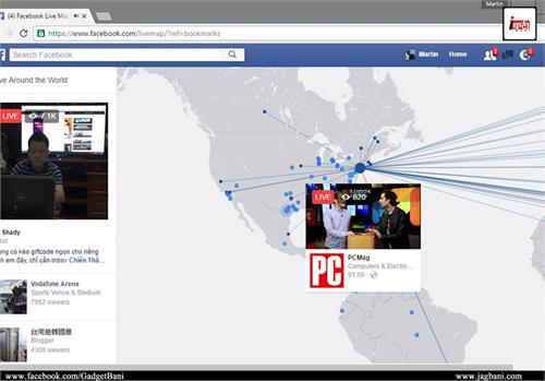 facebook map will discover all live video streams in the world