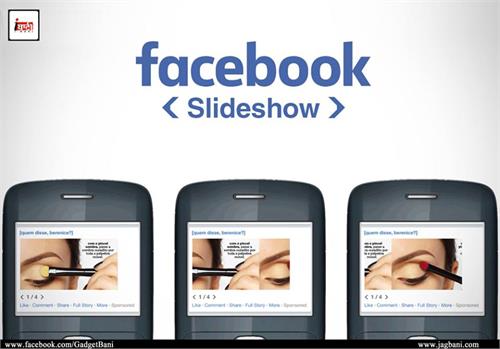 facebook going to add slideshow feature