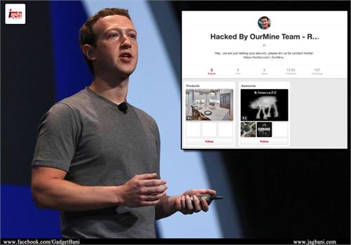 mark zuckerberg s social accounts hacked 
