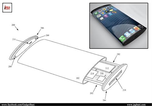apple patented an iphone with a wraparound screen