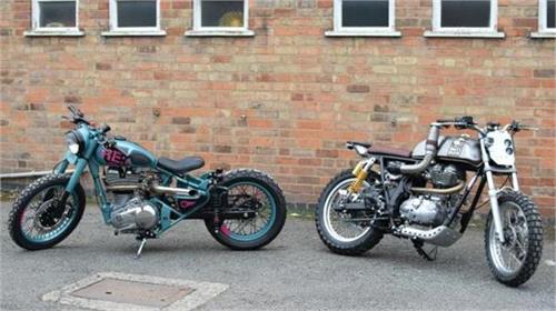 royal enfield factory built bike dirt duck