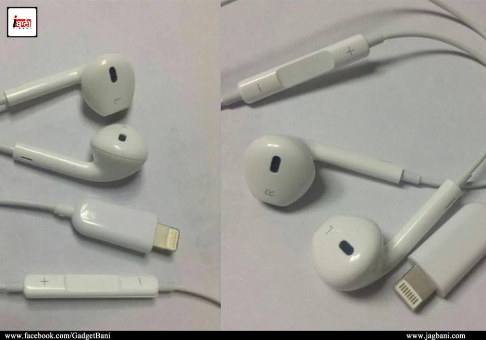 apple iphone 7 lightning connector earpods spotted