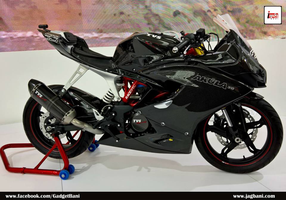 tvs akula 310 petrol engine motorcycle