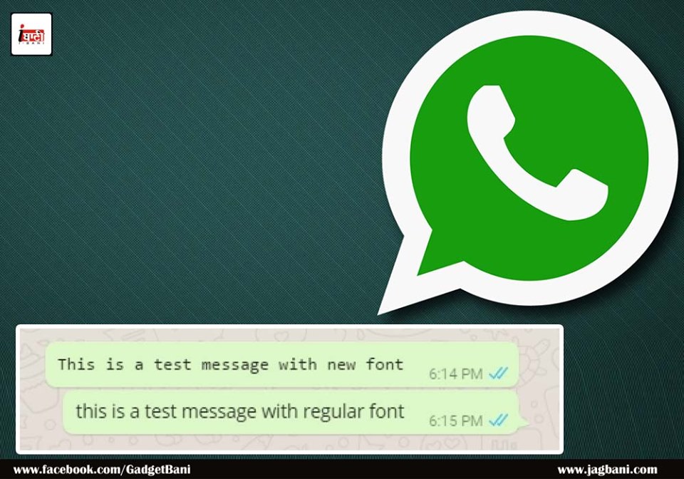 whatsapp add one more new font for text