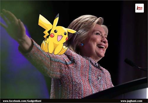 pokemon go being used by hillary clinton in presidential campaign