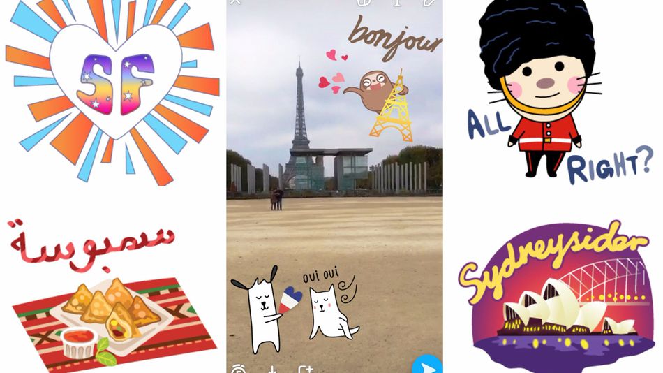snapchat launched new geostickers