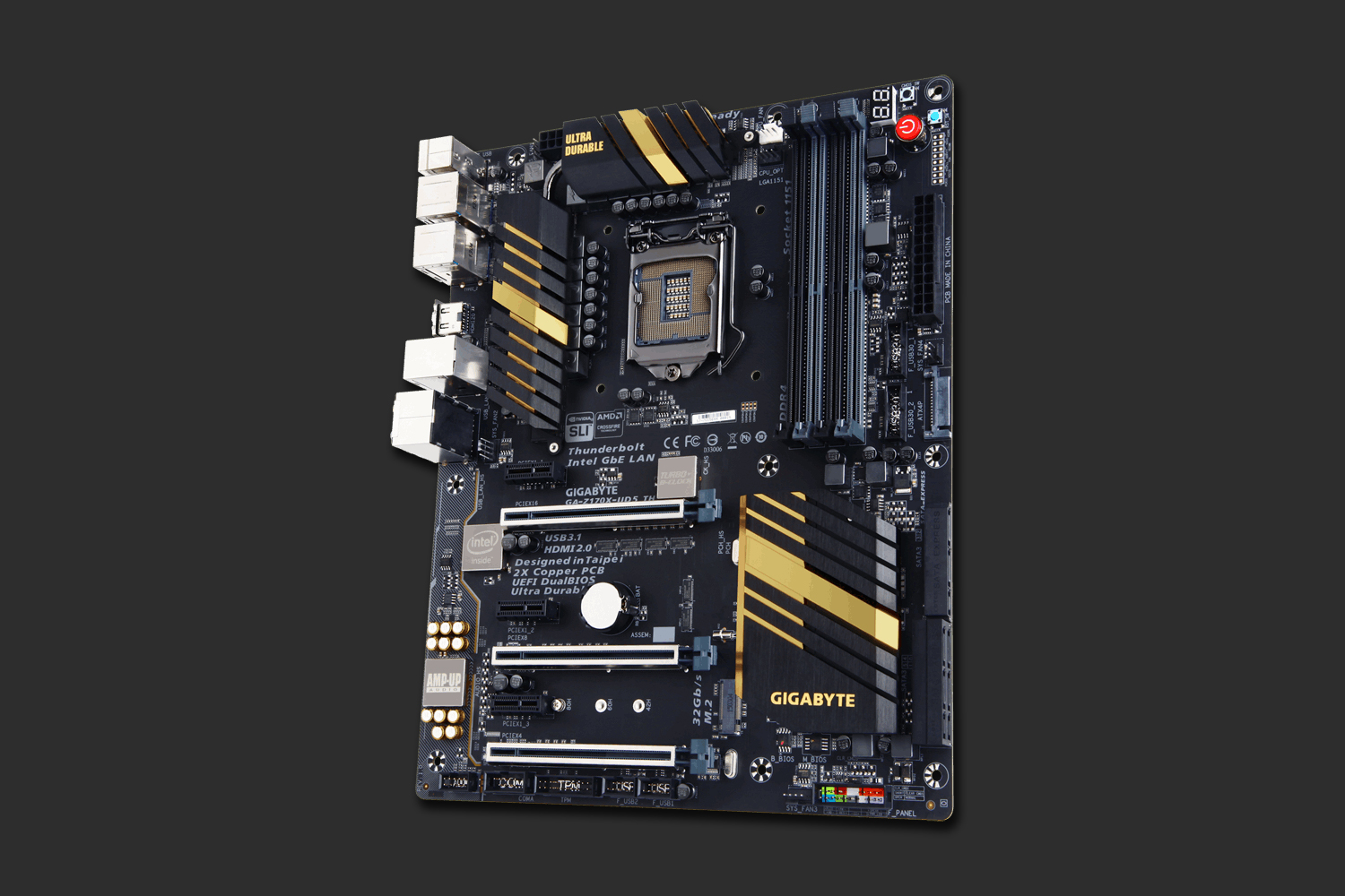 gigabyte s new motherboard having thunderbolt technology