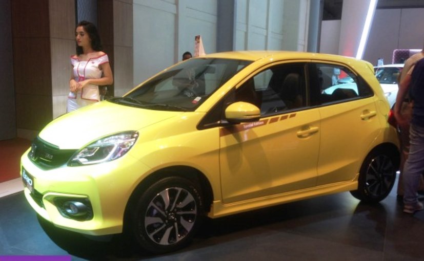 honda brio rs hatchback showcased at 2016 indonesia