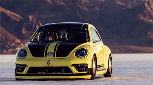 volkswagen beetle sets new land speed record
