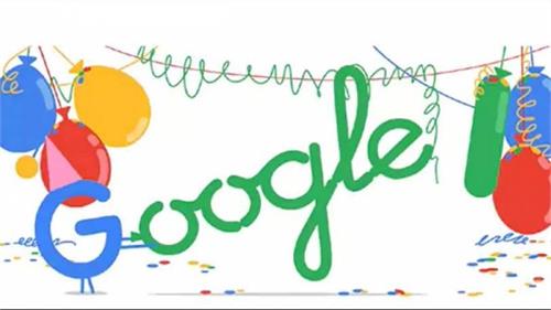 google celebrates 18th birthday with a doodle