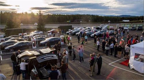 worlds largest ev charging station opens in norway