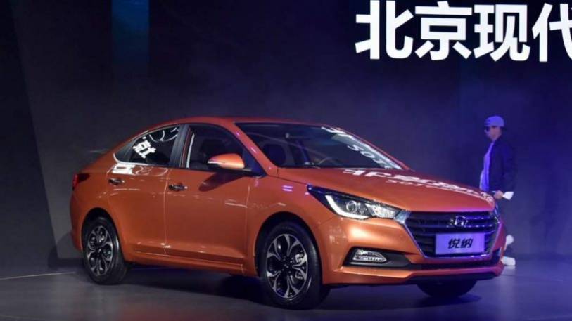 hyundai verna global debut in china