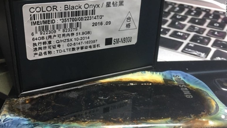 safe samsung galaxy note 7 explodes in china