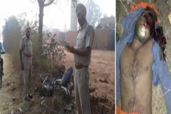 death of a motorcycle by driving a vehicle