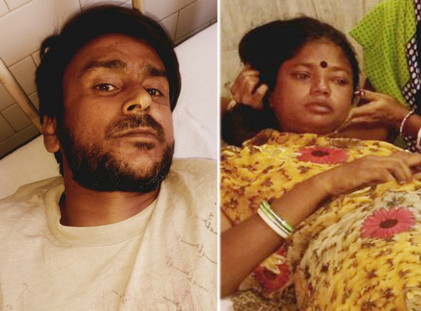 ਸੜਕ ਹਾਦਸੇ ''ਚ ਪਤੀ-ਪਤਨੀ ਜ਼ਖ਼ਮੀ