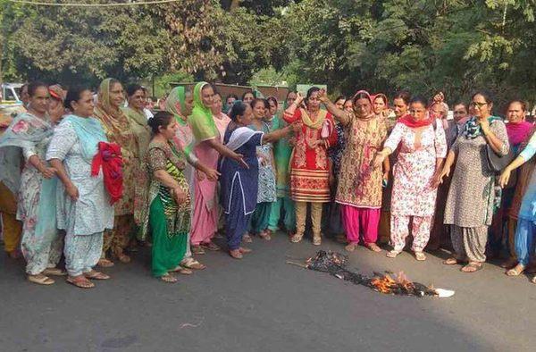 on the second day  the anganwadi employees union